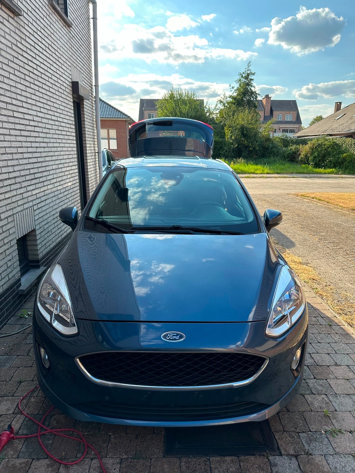 Ford fiesta 2018, Auto's, Ford, Euro 6, Blauw, Handgeschakeld, Grijs