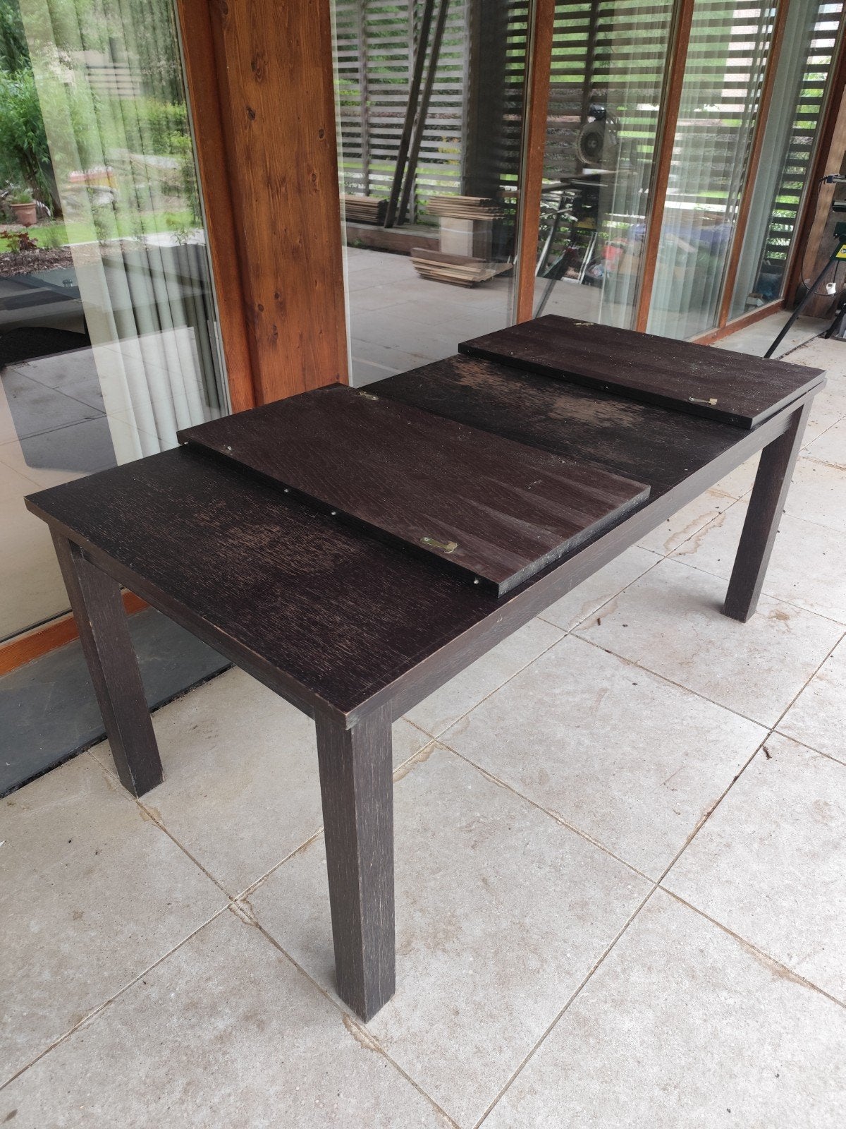 GRATIS massieve eettafel, Ophalen, Gebruikt, 50 tot 100 cm, Vijf personen of meer