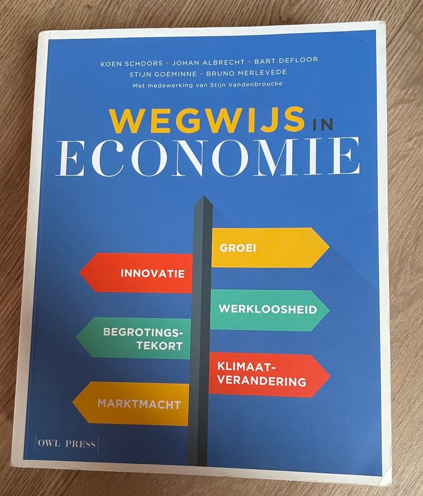 Wegwijs in economie, Boeken, Ophalen, Zo goed als nieuw, Economie en Marketing