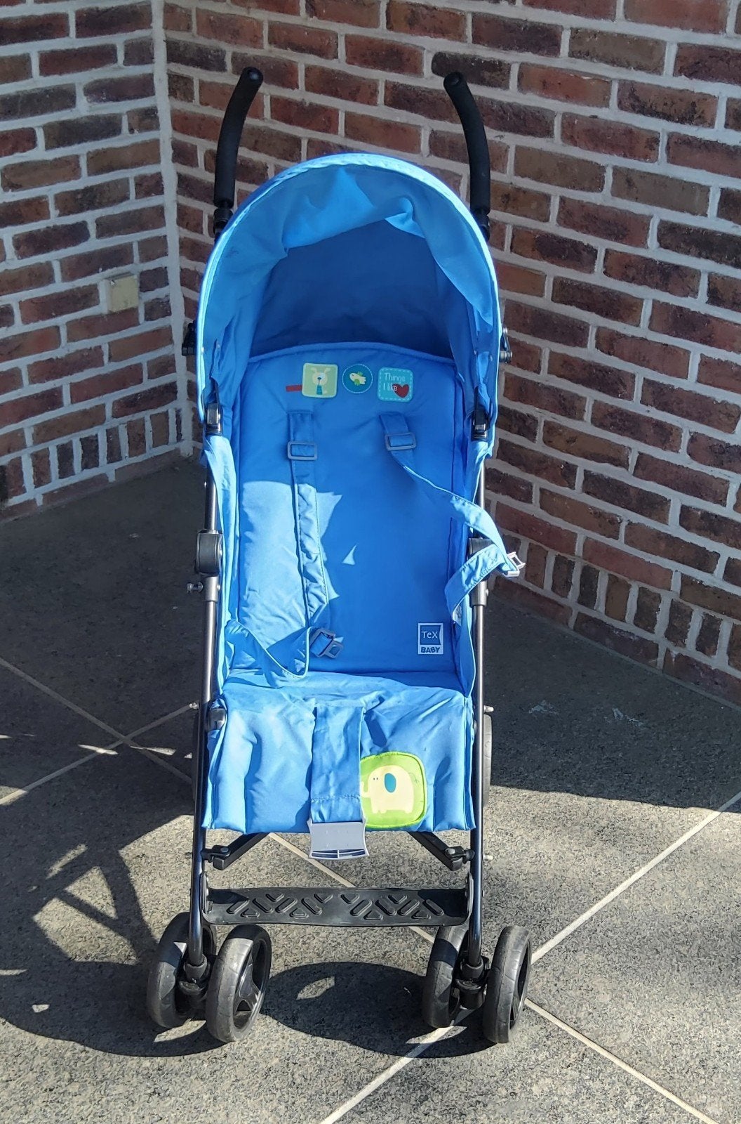 Plooi buggy (Tex) met zon/regenkap., Enlèvement, Utilisé