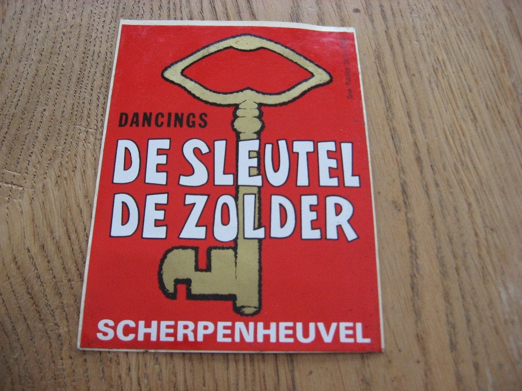 Sticker Dancings De Sleutel De Zolder Scherpenheuvel 8 x 11, Enlèvement ou Envoi, Neuf, Autres types