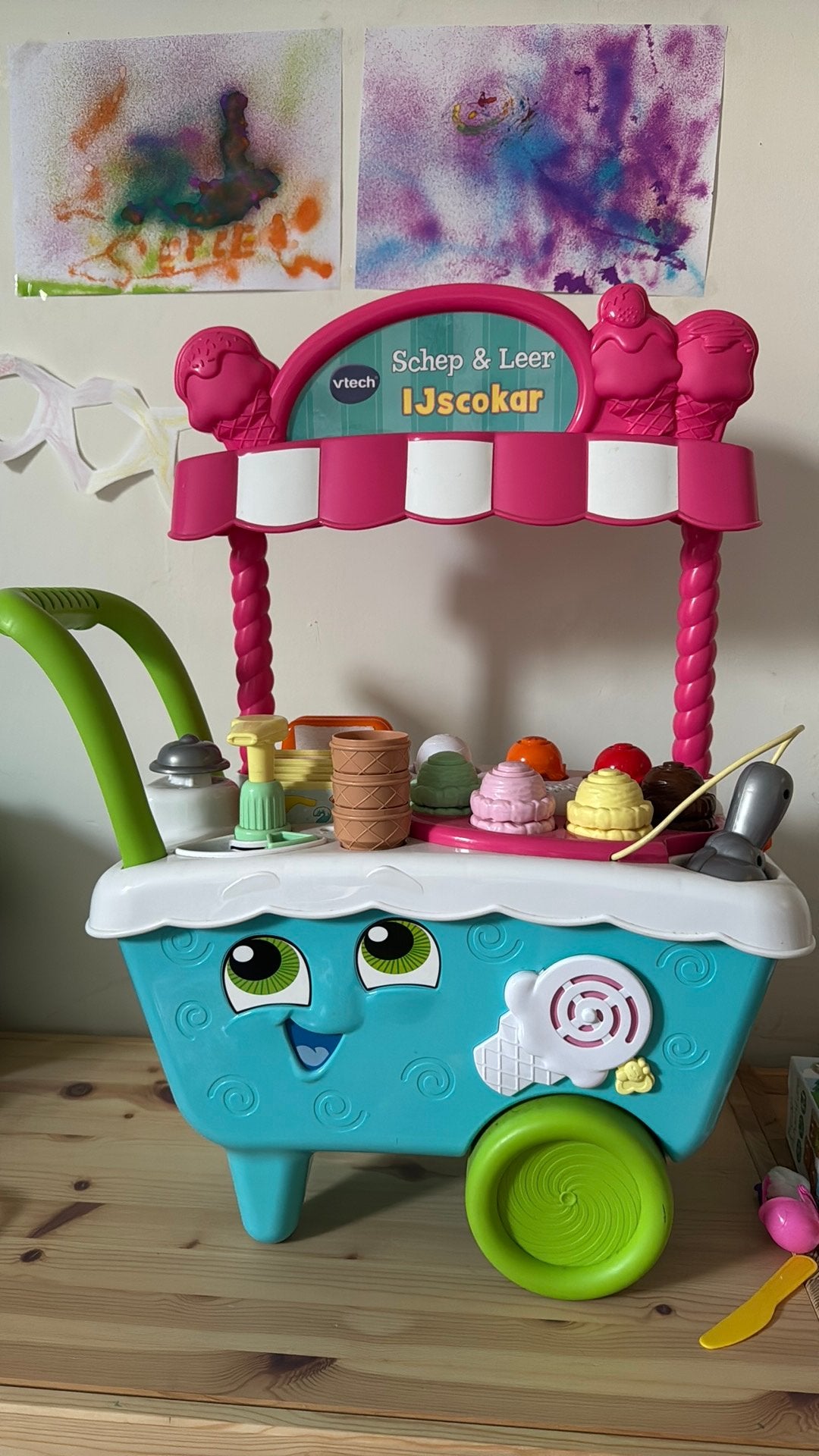 Vtech schep en leer ijscokar, Kinderen en Baby's, Speelgoed | Speelkeukens, Ophalen