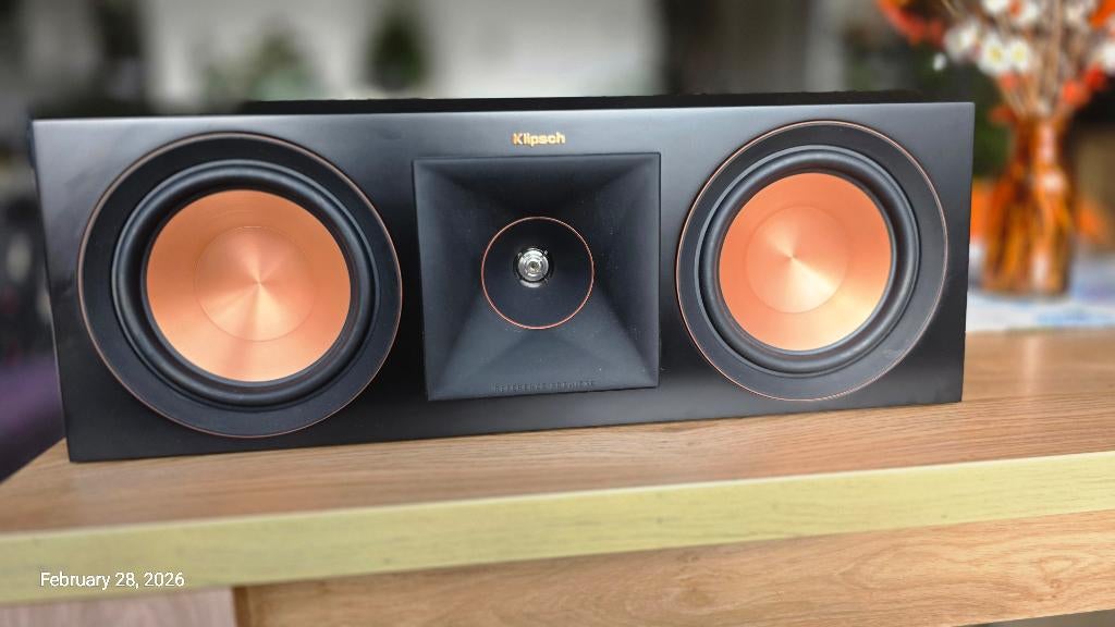 Klipsch RP 600c, Enlèvement ou Envoi, Comme neuf, 60 à 120 watts, Haut-parleur central