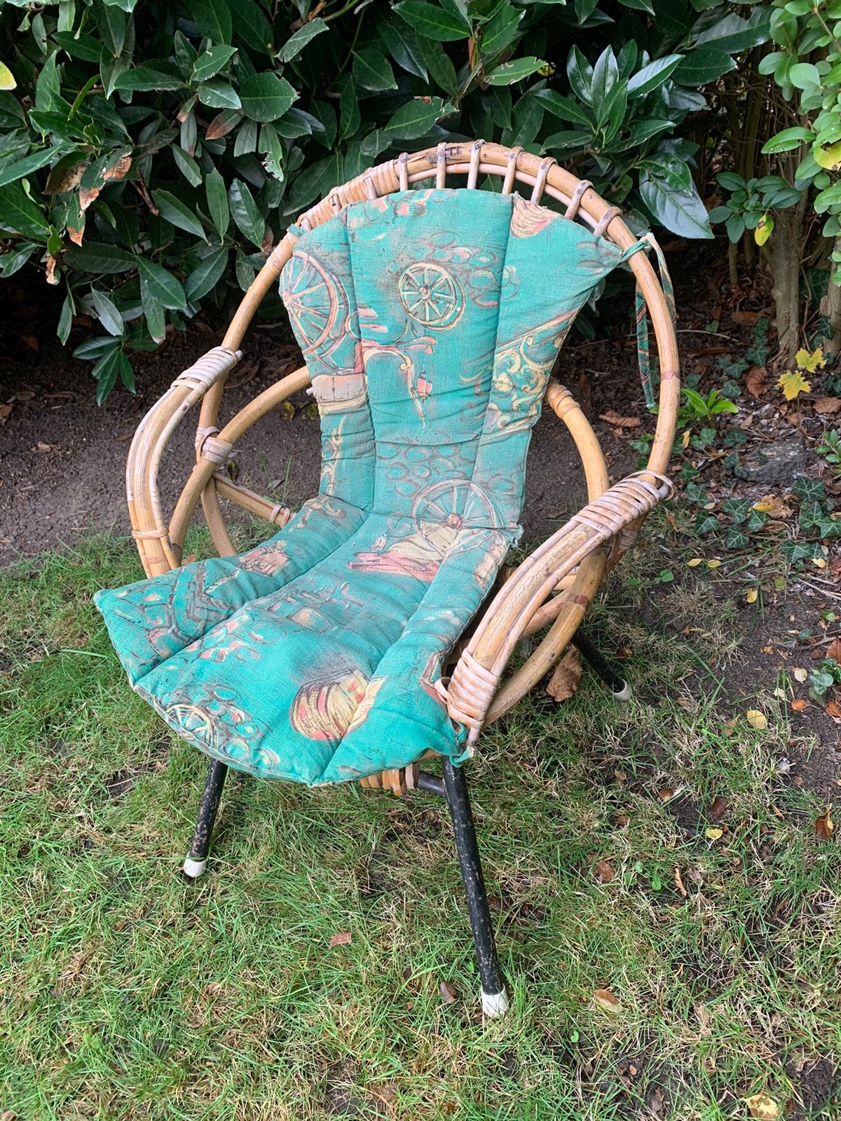 Vintage rotan rohe Dirk van Sliedrecht stoel, Ophalen