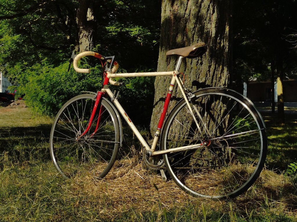 vintage koersfiets | "Dossche Sport Gent", Gebruikt, 10 tot 15 versnellingen, Velgrem, 49 tot 53 cm