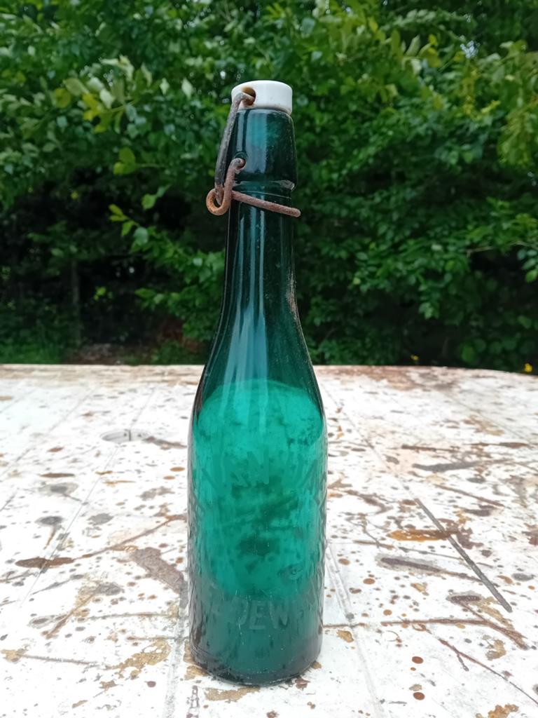 Oude vintage bierfles GH Van Daele Scheldewinde, Verzamelen, Ophalen of Verzenden