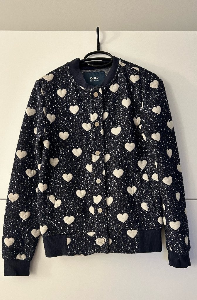 Only blauwe gilet met witte hartjes, Vêtements | Femmes, Only, Enlèvement ou Envoi, Comme neuf, Taille 34 (XS) ou plus petite