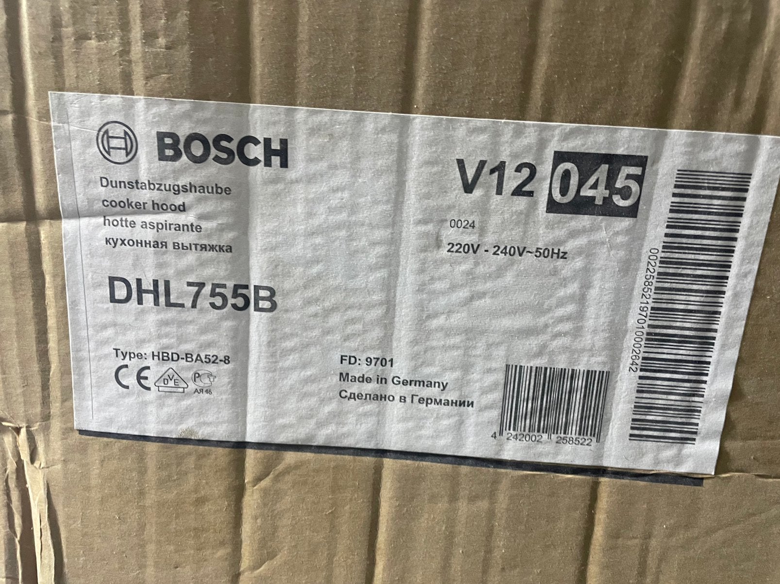 Damkap Bosch nieuw inde doos, Bricolage & Construction, Panneaux solaires & Accessoires, Enlèvement ou Envoi, Neuf