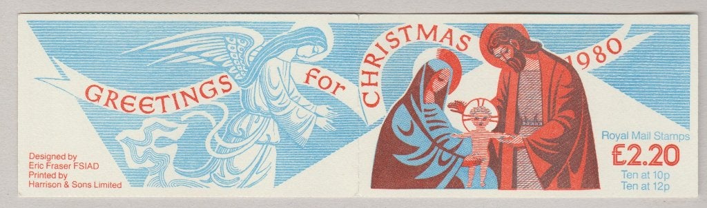 GB 1980 Carnet de vœux de Noël SG FX3 à 2,20€ **, Envoi, Non oblitéré