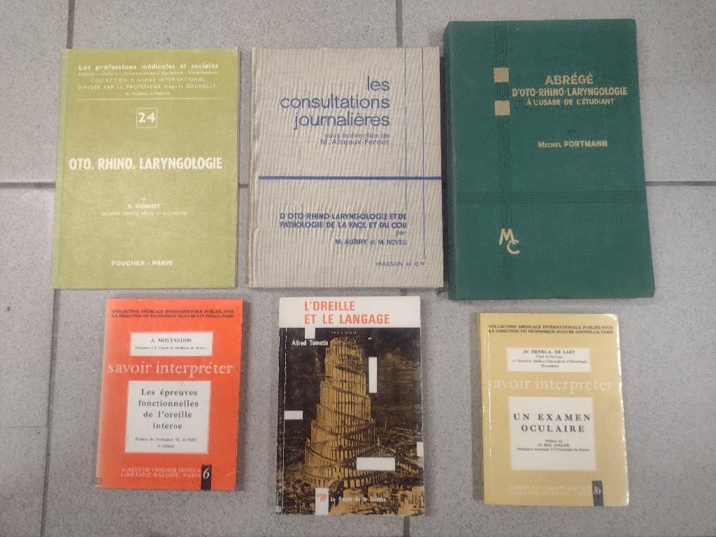 Lot de livres oto rhino laryngologie ORL et vue, Boeken, Studieboeken en Cursussen, Ophalen of Verzenden, Gelezen