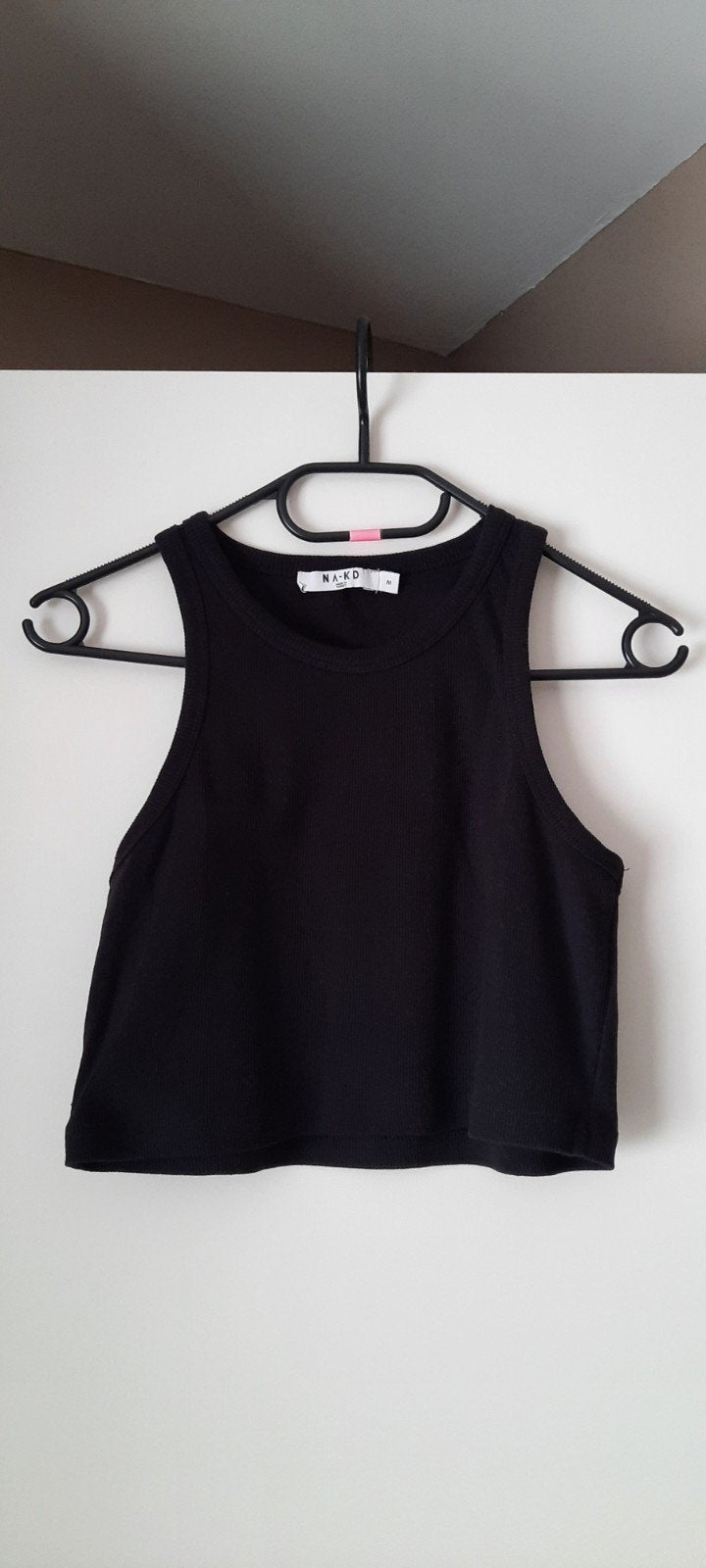NIEUW: Zwarte NA-KD top maat M, Neuf, Taille 38/40 (M), Enlèvement, Noir