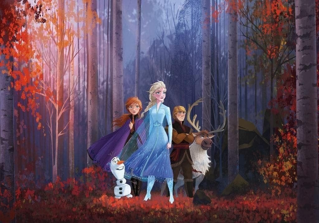 Disney Frozen Vlies Behang - 400x280 cm - Gratis Verzending, Verzenden, Nieuw, Wanddecoratie, Meerkleurig