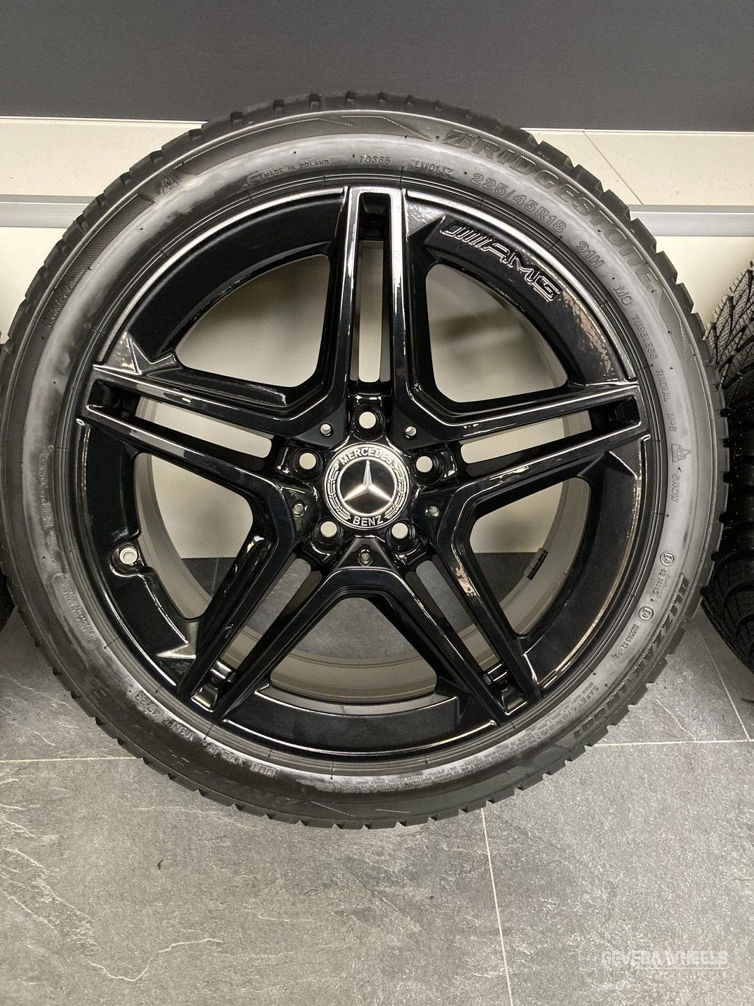 18” originele Mercedes A W177 AMG velgen winterbanden 5x112, Auto-onderdelen, Banden en Velgen, 18 inch, Gebruikt, -, -