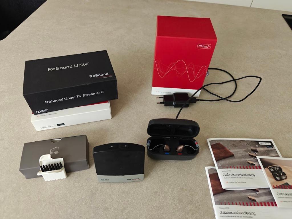 Oplaadbare hoorapparaten ReSound One, met TV Streamer2  ...., Ophalen of Verzenden