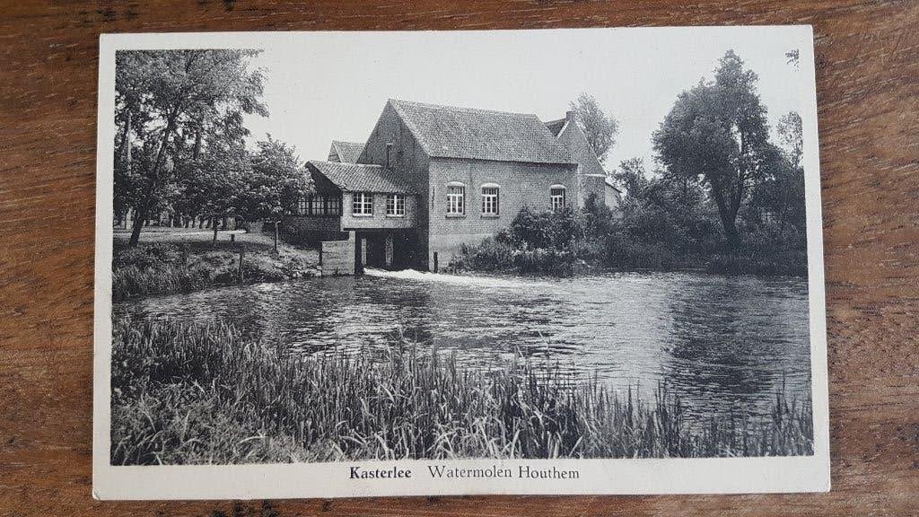 Postkaart Kasterlee Watermolen Houthem, Verzamelen, Ophalen of Verzenden, 1940 tot 1960, Gelopen, Antwerpen