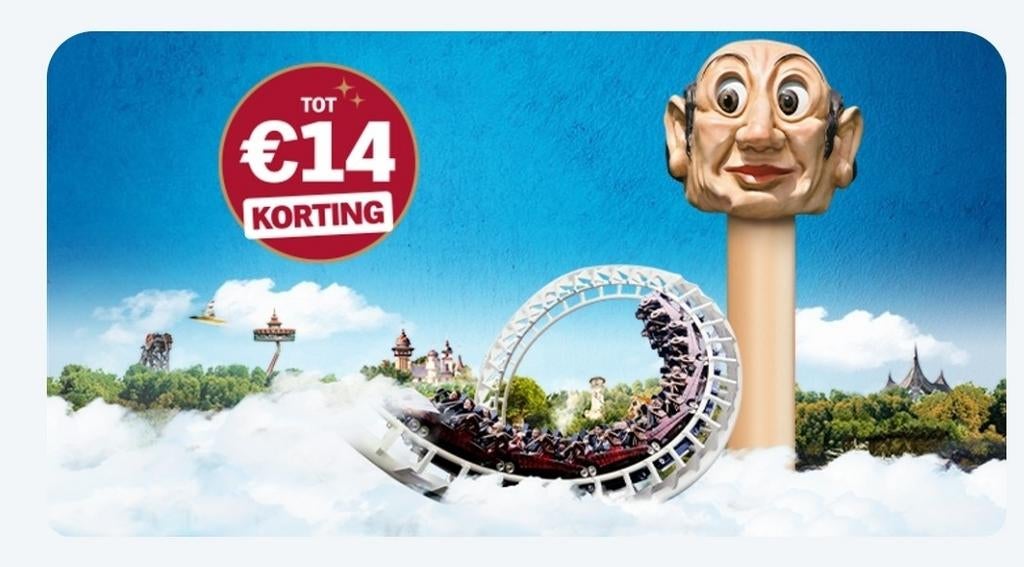 Efteling digitale kortingskaarten - € 14,- korting p.p.!, Tickets en Kaartjes, Eén persoon, Kortingskaart