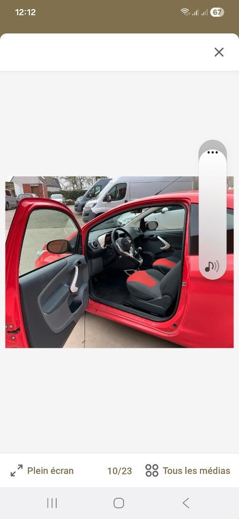 Ford KA 2009 essence 1200cc, Autos, Rouge, Achat, 50 kW, Ka