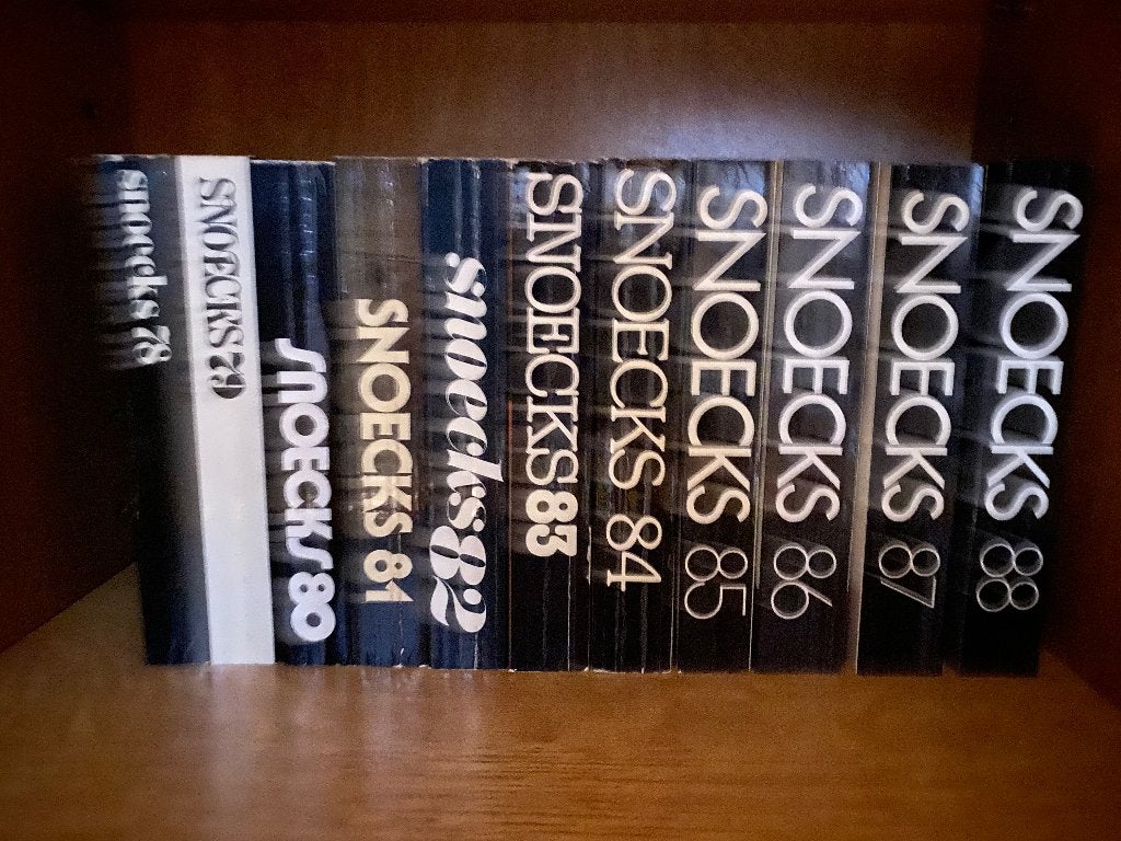 Boekenreeks SNOEKS , totaal 46 jaarboeken, Boeken, Ophalen, Zo goed als nieuw, Snoeks jaarboeken