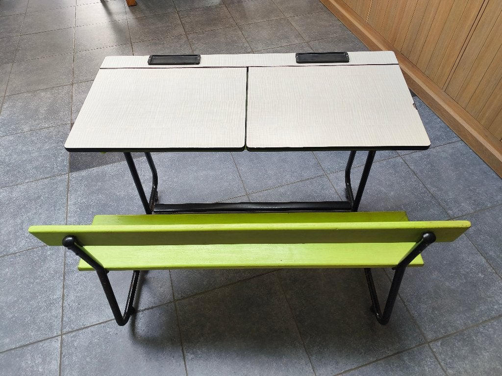 oude bureau, Ophalen, Groen, Gebruikt, 110 cm