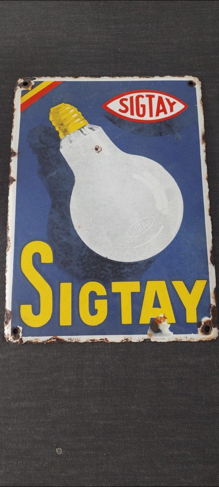 sigtay emaillebord, Verzamelen, Ophalen