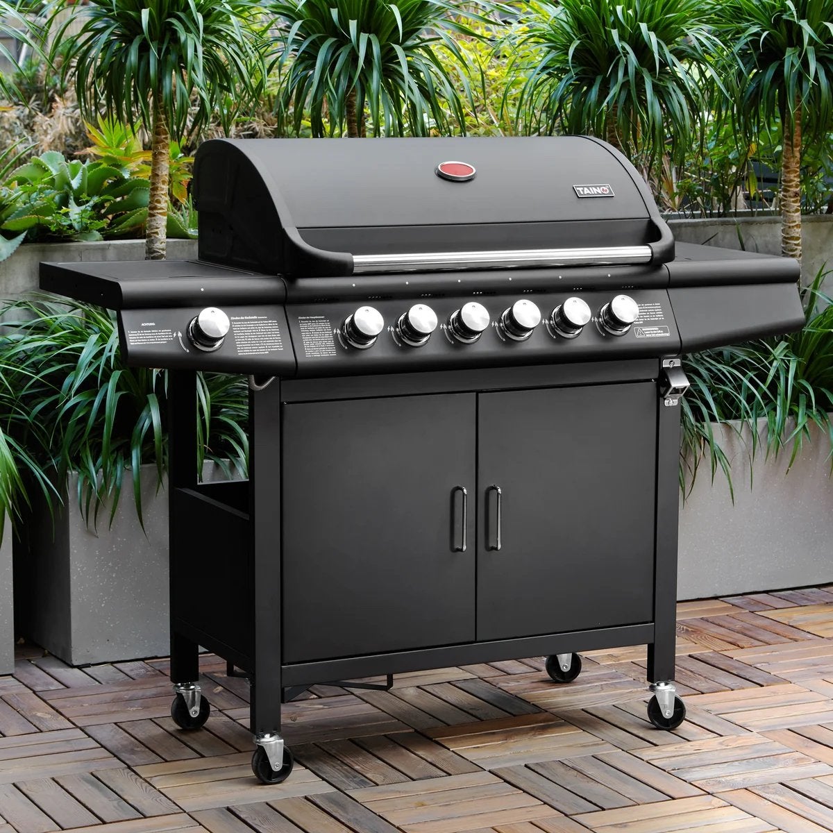 TAINO gasbarbecue – 6 branders + zijbrander - GLOEDNIEUW!, Ophalen of Verzenden, Nieuw