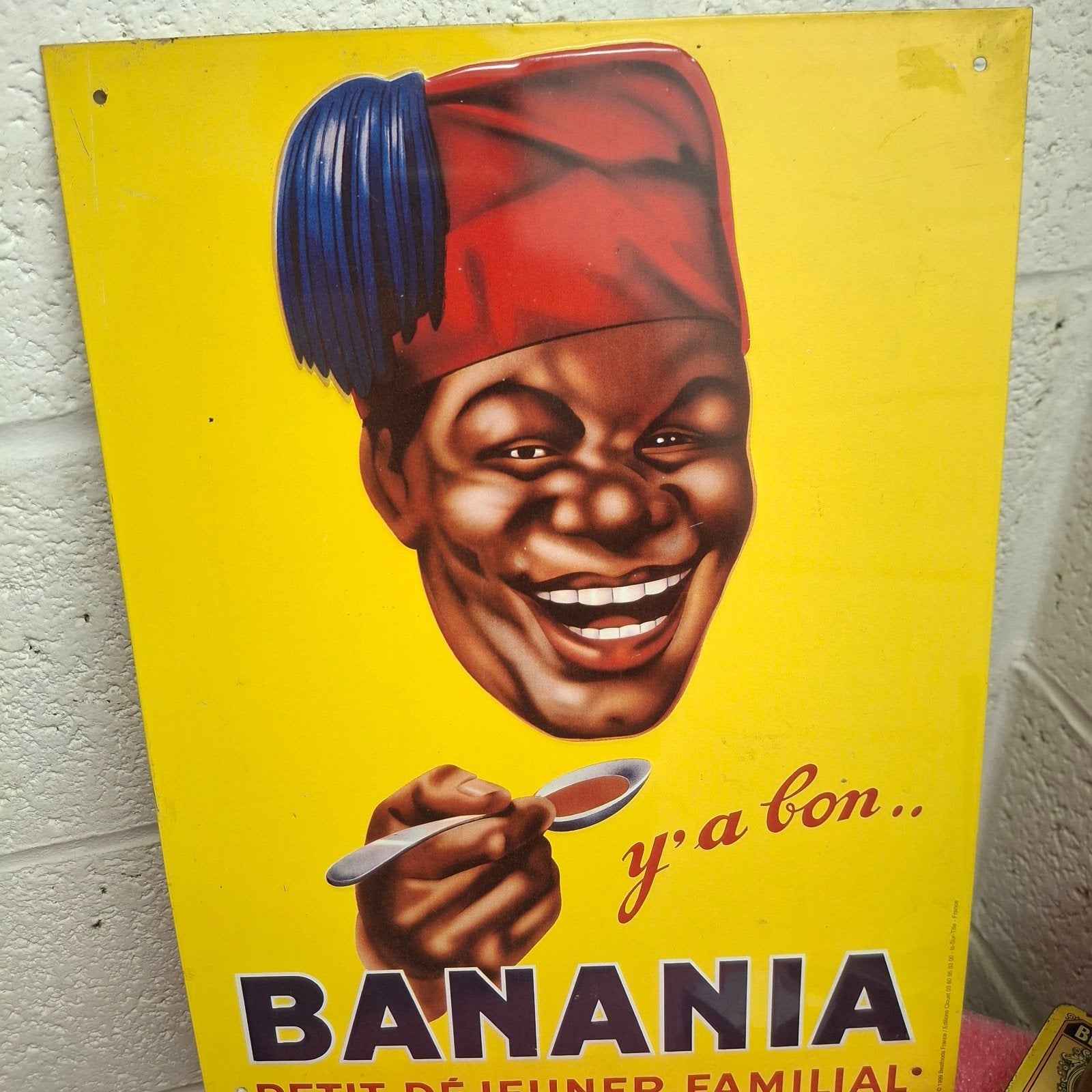 banania plaque Publicitaire 40 cm x 30 cm, Collections, Enlèvement ou Envoi