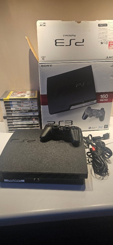 PlayStation 3 Slim, Games en Spelcomputers, Spelcomputers | Sony PlayStation 3, Ophalen, 160 GB, Met 1 controller, Slim