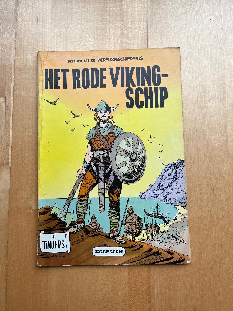 Timoer nr14-Het rode vikingschip-sc- eerste druk 1963, Livres, BD, Une BD, Envoi