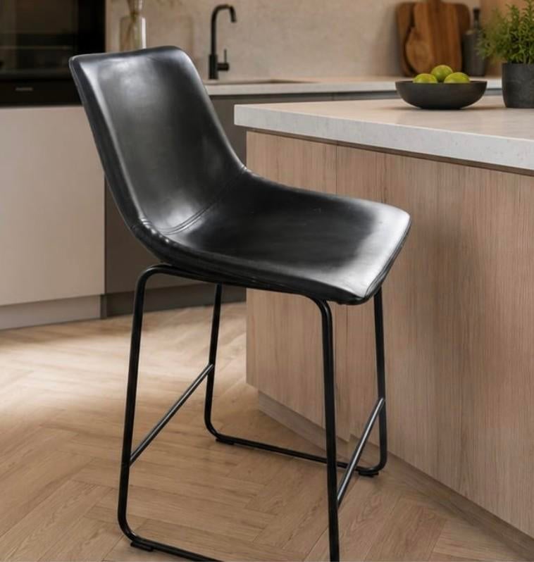 Chaises hautes cuisine similicuir 2pcs