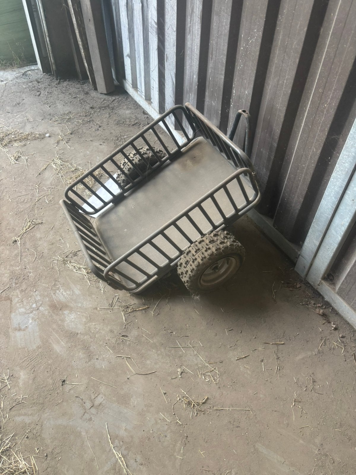 Leuk karretje voor achter gazonmaaier, Auto diversen, Ophalen, Gebruikt