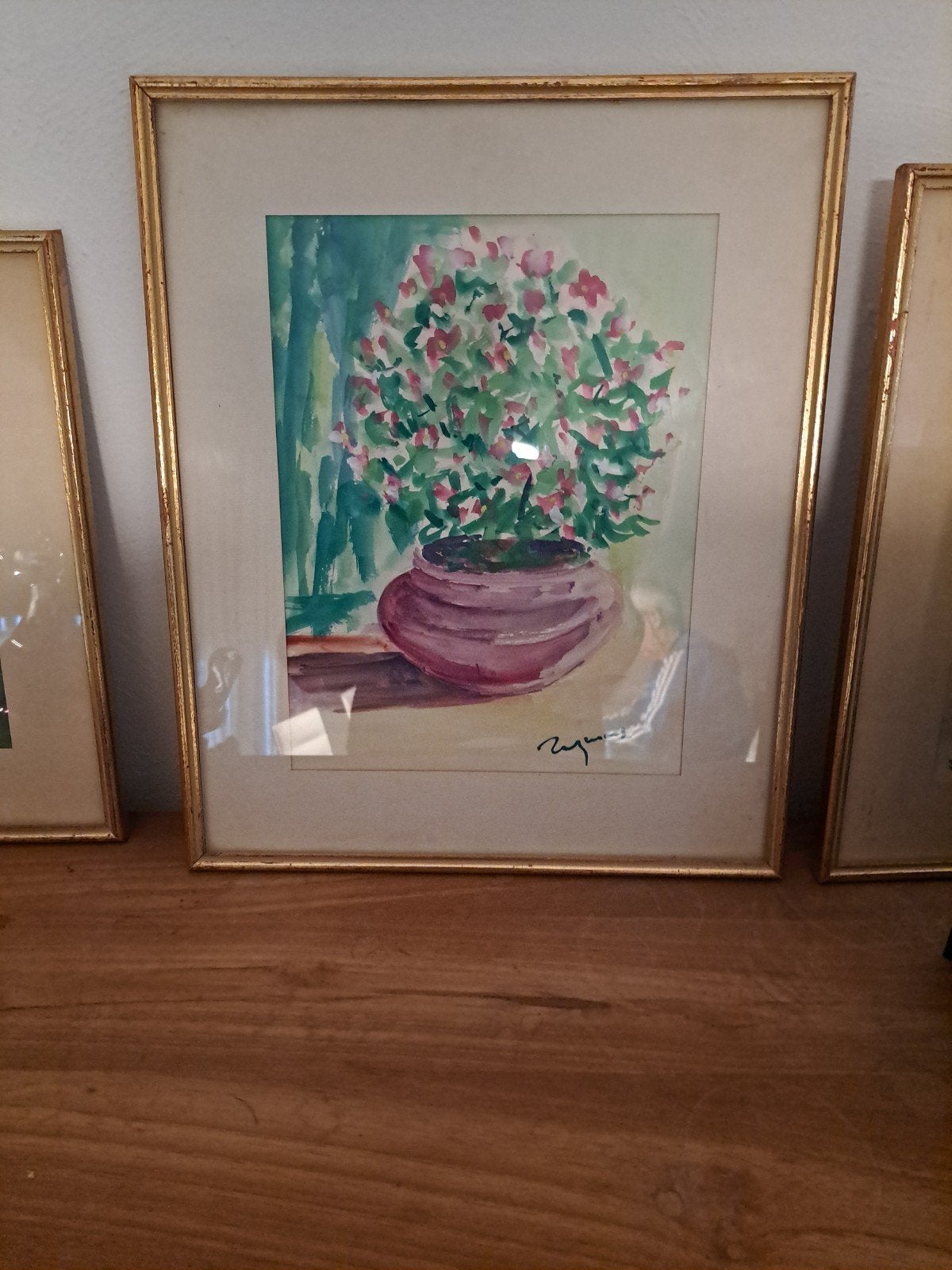 peintures à l'aquarelle anciennes, Enlèvement, Aquarelle