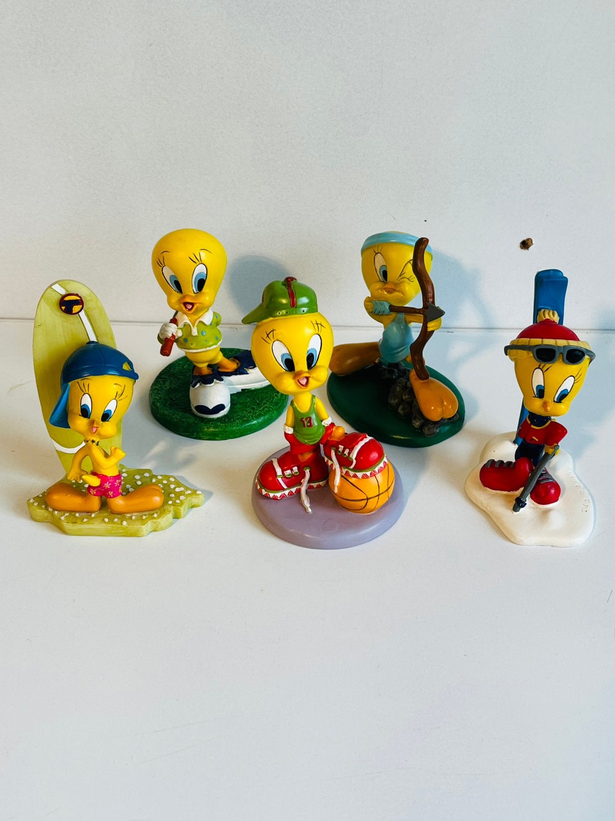 Set van 5 Titi Looney Tunes harsfiguren - Sportthema, Ophalen of Verzenden, Zo goed als nieuw