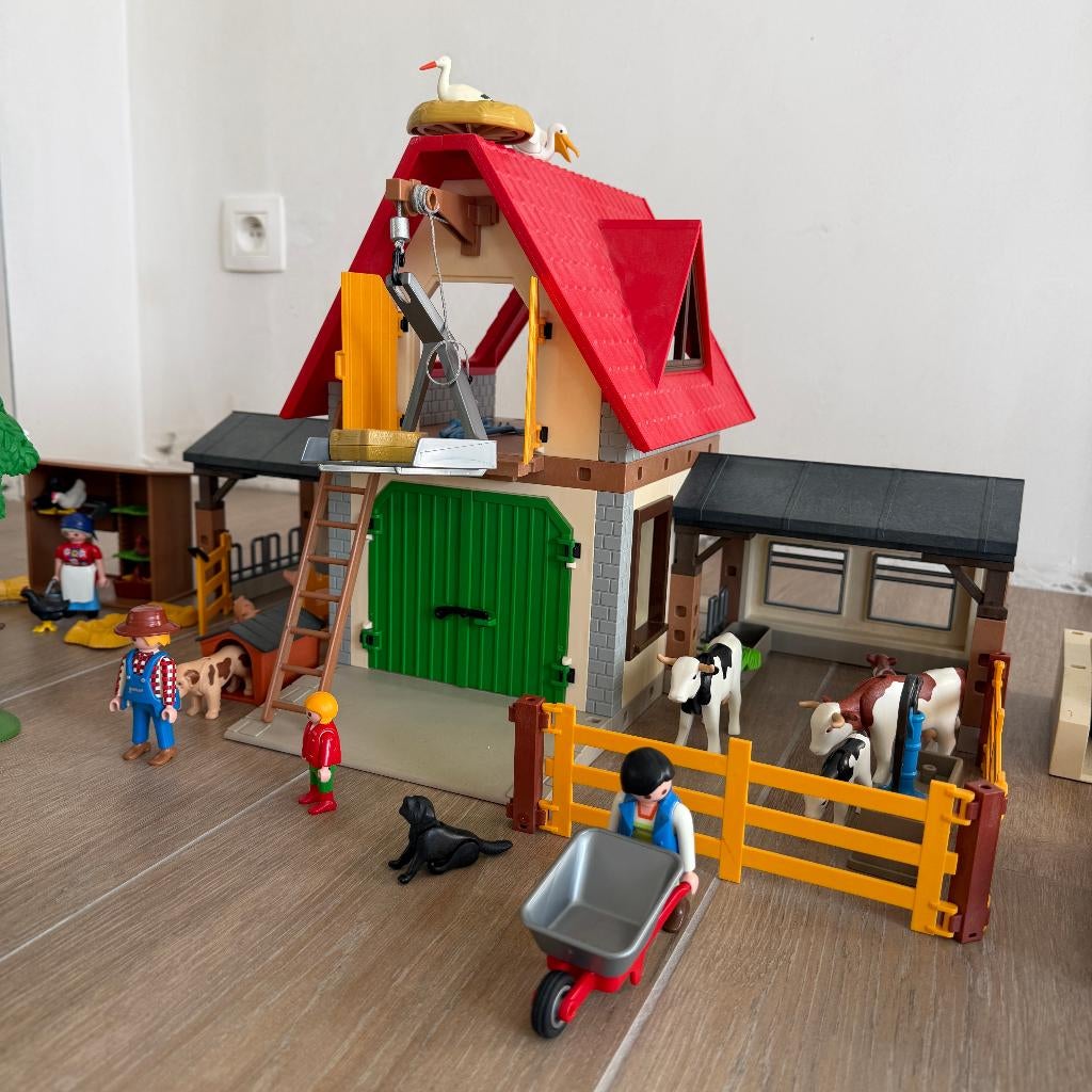 Playmobil Grote Boerderij + extra, Ophalen, Gebruikt, Complete set