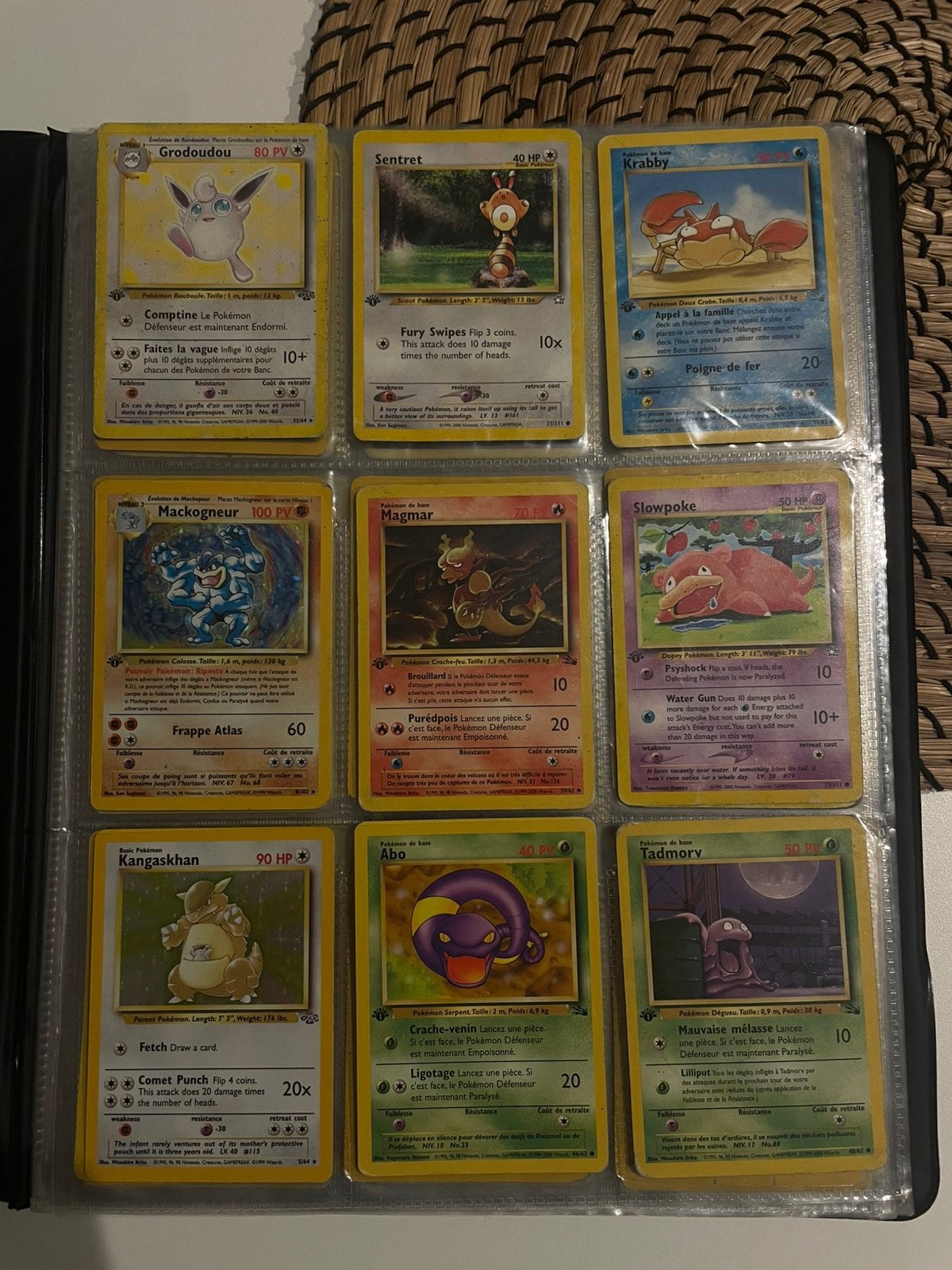 Lot de cartes pokemon set de base, Enlèvement ou Envoi, Comme neuf, Plusieurs cartes