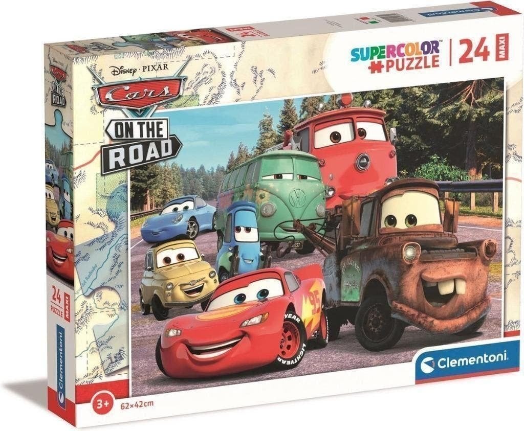 Disney Cars Maxi Puzzel - 24 stukjes - Clementoni Legpuzzel, Enlèvement ou Envoi, 10 à 50 pièces, Neuf, 2 à 4 ans