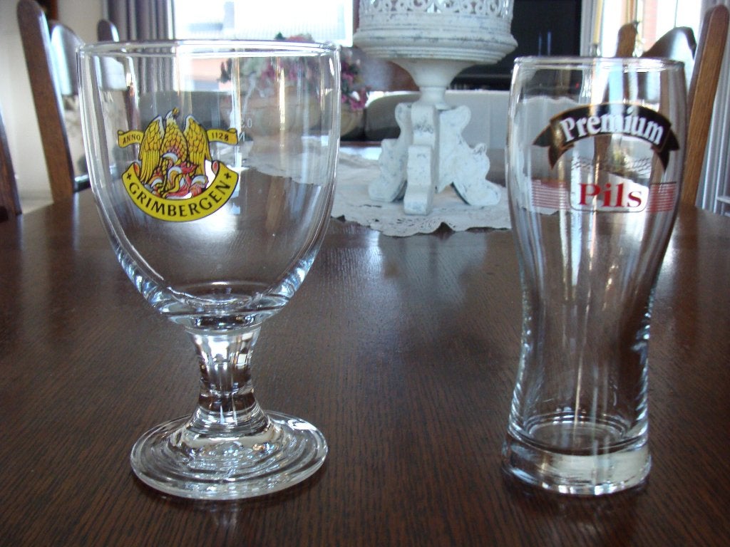 ancien verre Grimbergen, 0,33 l , premium plis 0,25l, neuf, Collections, Enlèvement ou Envoi, Neuf, Autres marques