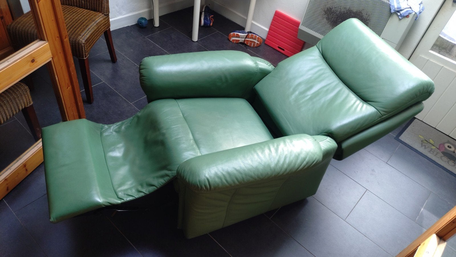 gratis luxe leren zetel, echt leer, Ophalen, Leer