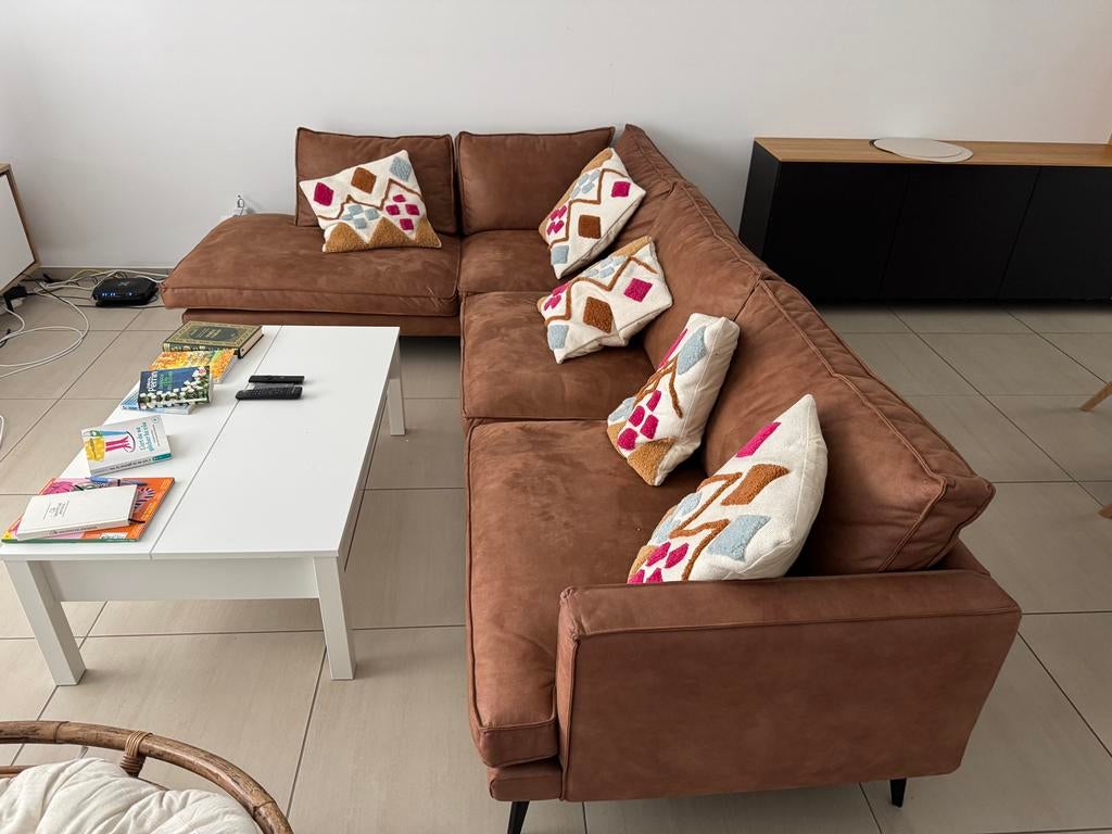 Divan daim, Maison & Meubles, Canapés | Coins salons complets, Enlèvement, Comme neuf
