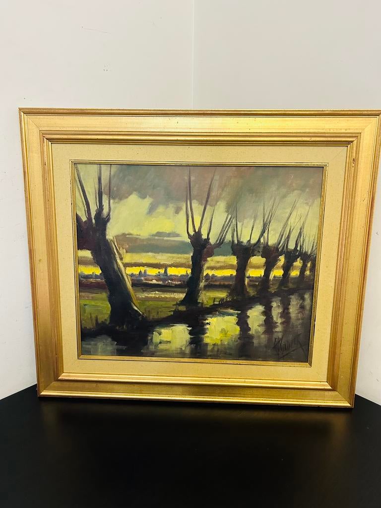 prachtig schilderij van een Belgische kunstenaar i, Enlèvement ou Envoi