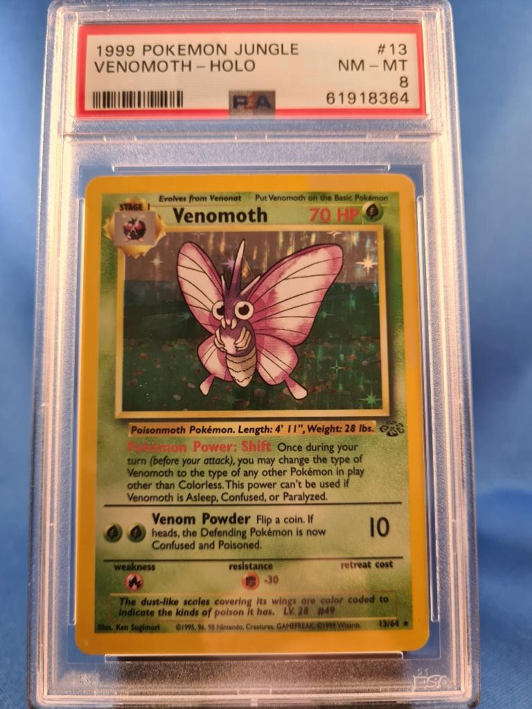 Venomoth 13/64 - Jungle (PSA 8), Hobby & Loisirs créatifs, Jeux de cartes à collectionner | Pokémon, Utilisé, Envoi
