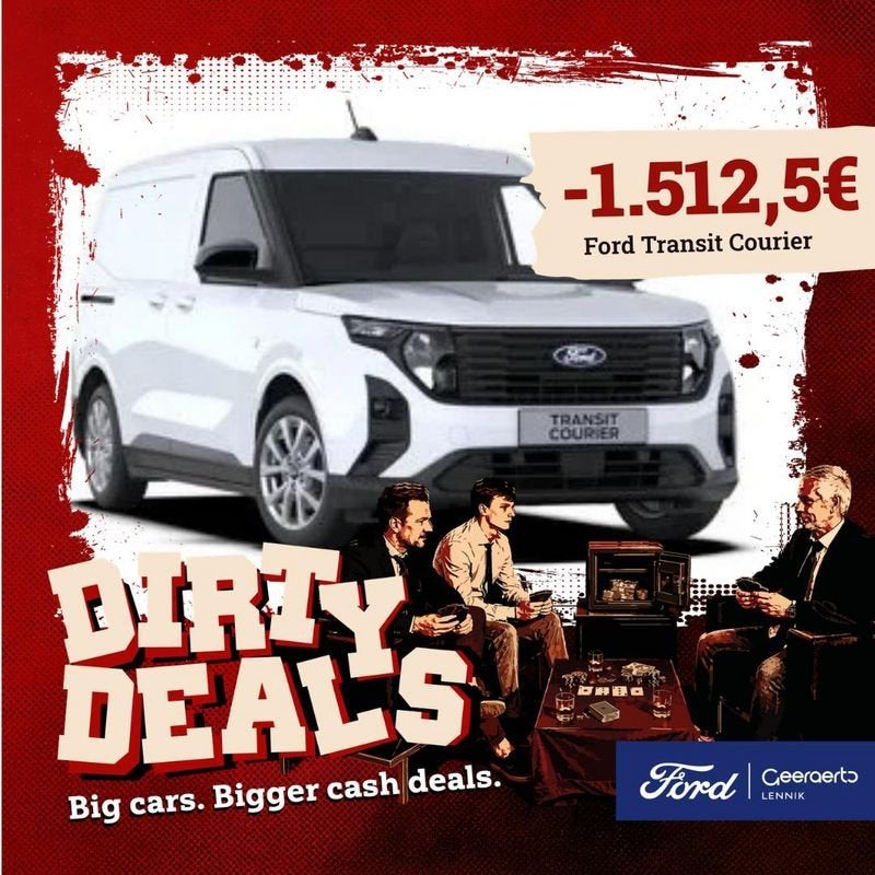 Ford Transit Courier, Auto's, Stof, Zwart, Wit, Bedrijf