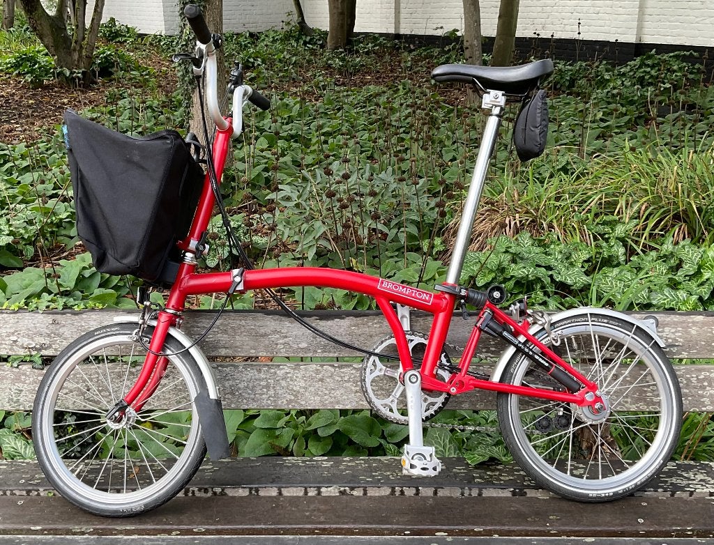 Vélo pliant Red Brompton M6L, Enlèvement
