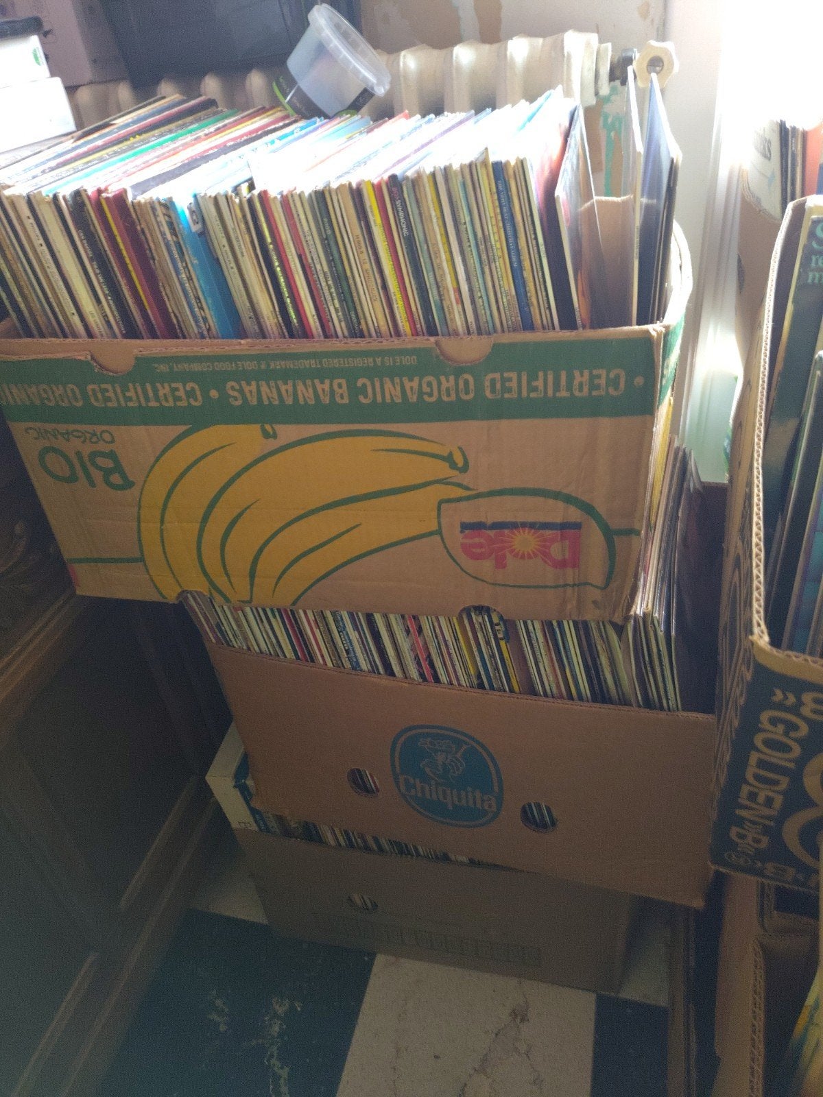 Elpees en singles, Ophalen, Gebruikt