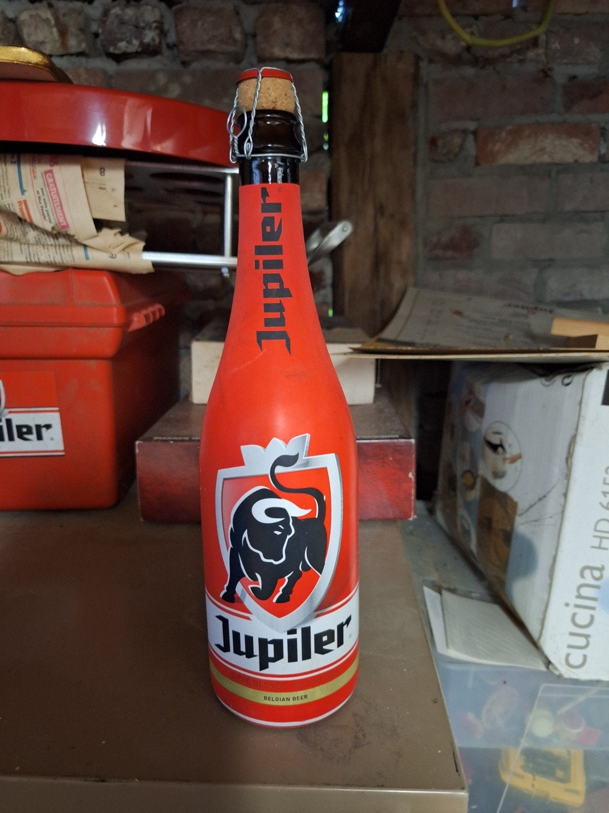 Bouteille Jupiler 75cl Coupe du Monde 2014 Diables - Pleine, Enlèvement ou Envoi, Neuf, Bouteille(s), Jupiler