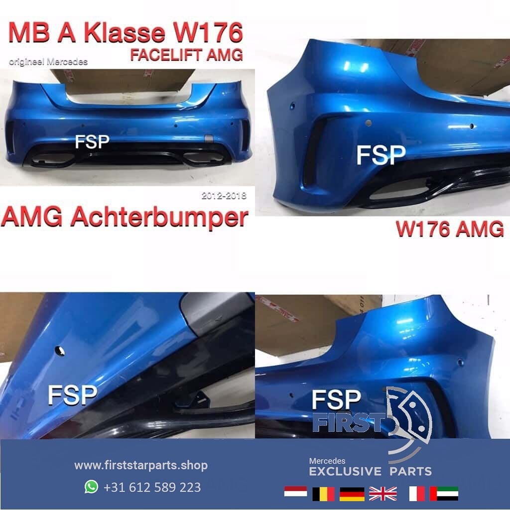 W176 AMG Achterbumper Mercedes 2012-2018 origineel Mercedes, Arrière, Utilisé, -, -