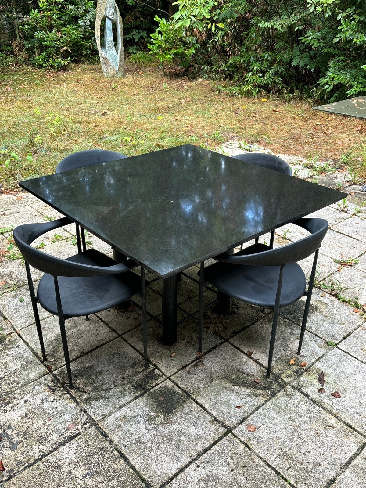 Vintage fasem p40 tuinset stoelen tafel retro, Ophalen, Zo goed als nieuw