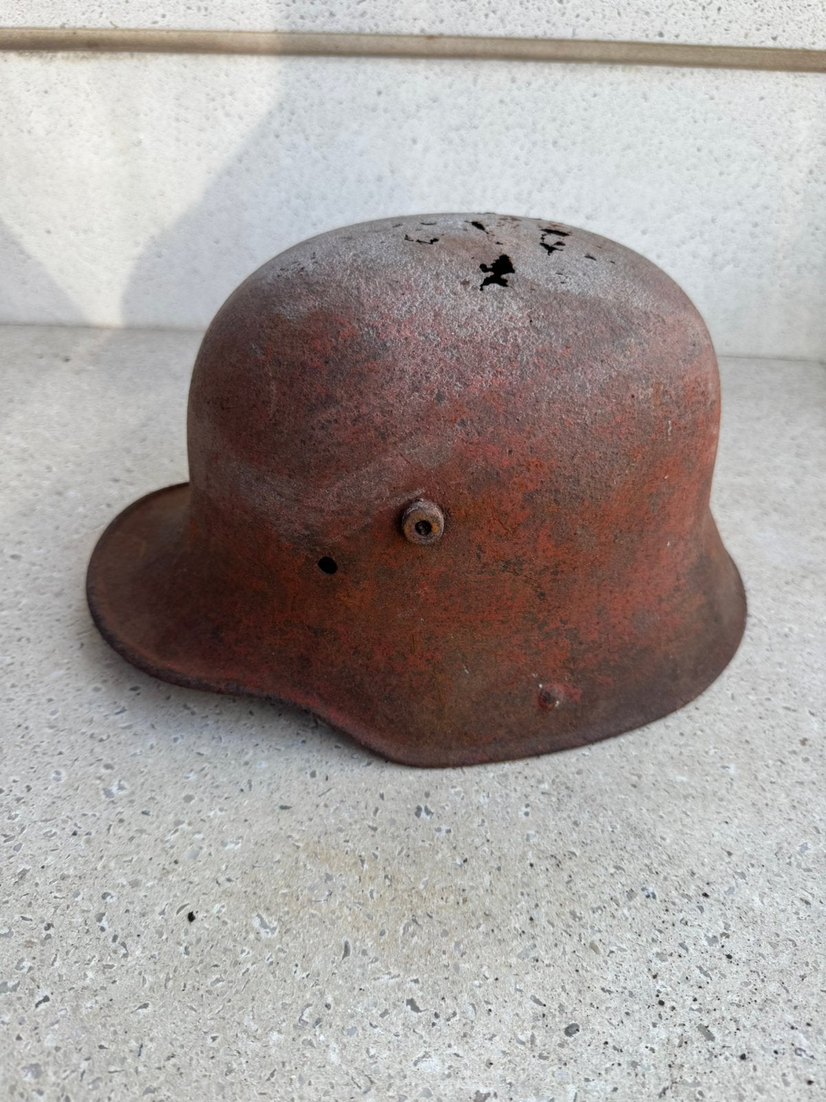 Wo1 Duitse helm, Verzamelen, Ophalen of Verzenden