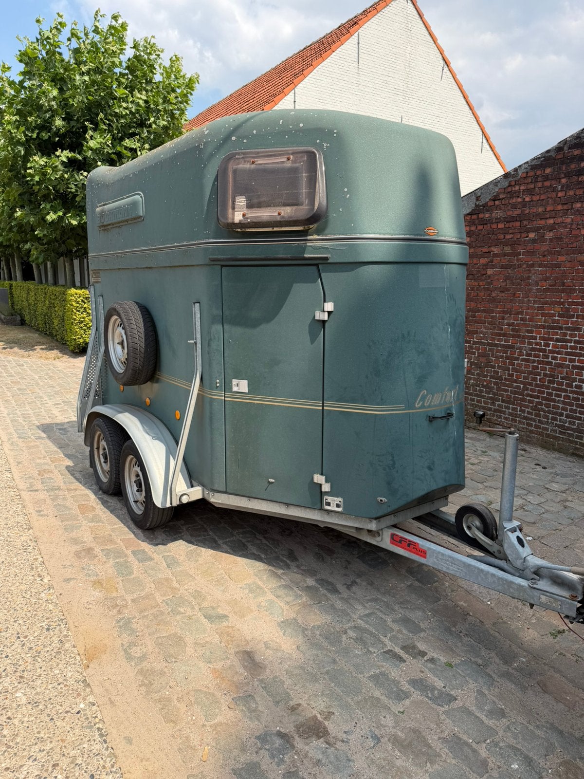 Bockmann paardentrailer, Enlèvement, Utilisé, Polyester, Remorque 2 chevaux