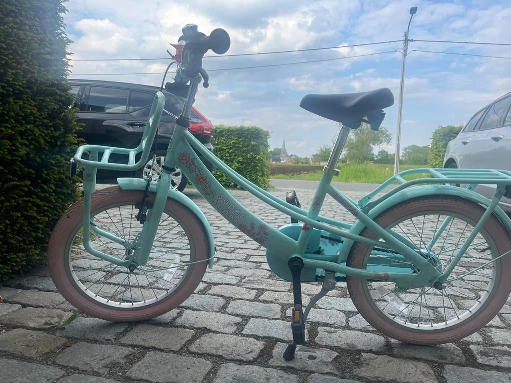 Meisjes fiets 18 inch, Fietsen en Brommers, Fietsen | Kinderfietsjes, Ophalen, Zo goed als nieuw