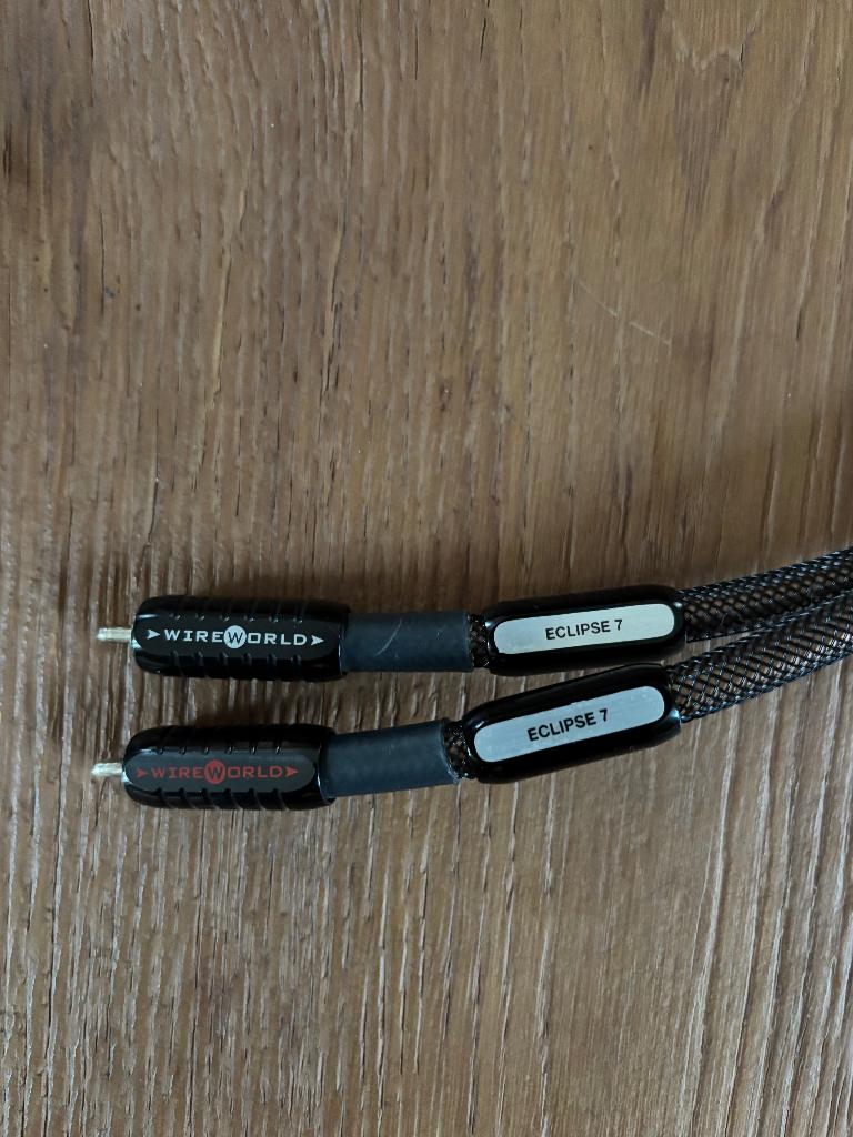 Cable RCA Wireworld Eclipse 7 1M, Enlèvement ou Envoi, Utilisé, Autres marques